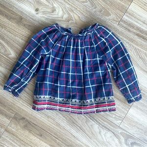 Baby GAP Plaid Navy Shirt